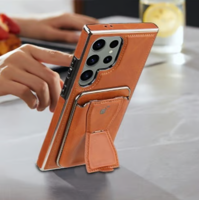 Kožené pouzdro na peněženku s plným krytím pro Samsung Galaxy